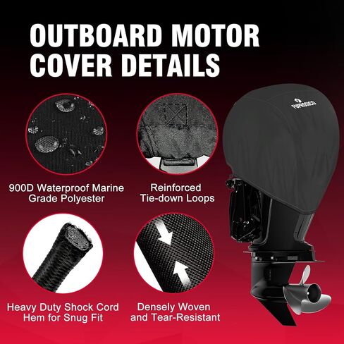 Custom Fit Outboard Motor Cover Compatible with Mercury 75HP-115HP - 4 STR 4 CYL 2.1L 2010-2023,Waterproof Heavy Duty 900D Oxford with Cotton Lining Boat Motor Cover in Saudi Arabia