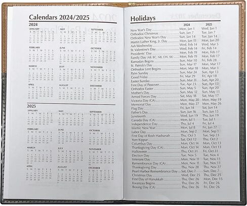 BookFactory 2025 Weekly Pocket Calendar 2025 Weekly Calendar 2025 Planner Agenda Organizer with Notepad (CAL-2025-POCKET(Organizer)) in Saudi Arabia