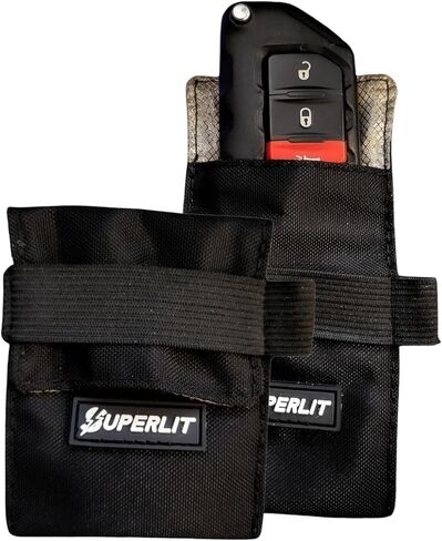 حقيبة فاراداي لمفتاح فوب، (قطعتان) مفاتيح السيارة المضادة للسرقة، دخول بدون مفتاح، حقيبة تردد RFID، جهاز حماية مانع الإشارة، حامي تشغيل المفاتيح عن بعد، تردد إلكتروني مضاد للقرصنة in Kuwait