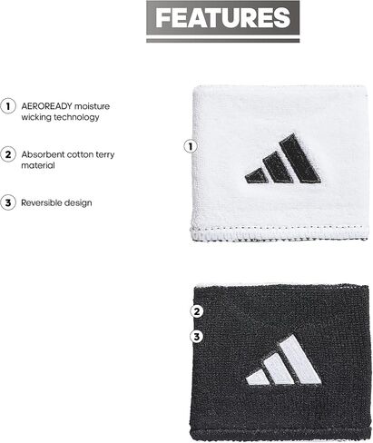 adidas Interval Reversible Wristband in Saudi Arabia