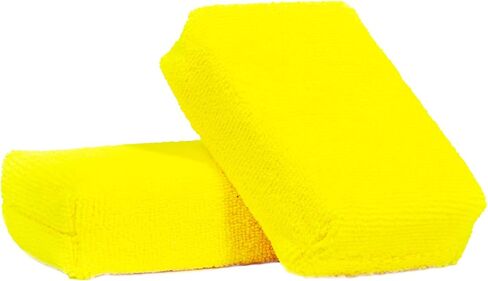Chemical Guys MIC28902 Workhorse Premium Microfiber Applicator, Yellow in Saudi Arabia