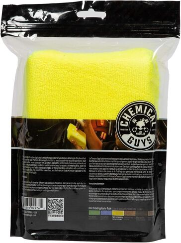 Chemical Guys MIC28902 Workhorse Premium Microfiber Applicator, Yellow in Saudi Arabia
