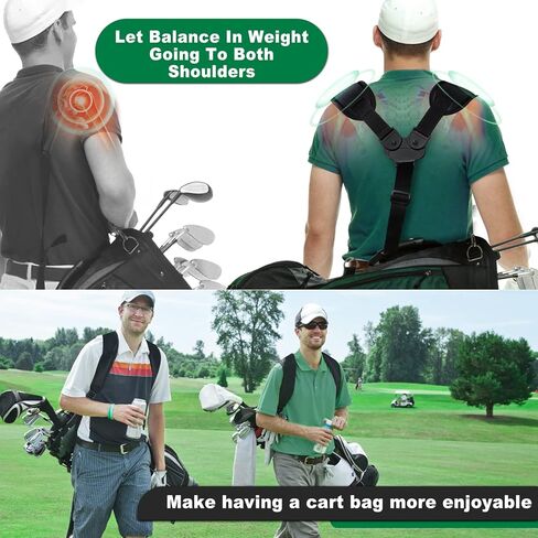 BIG TEETH Golf Bag Straps Swivel Backpack Straps Golf Bag Double Strap, Backpack Straps Replacement Adjustable Bag Strap in Saudi Arabia