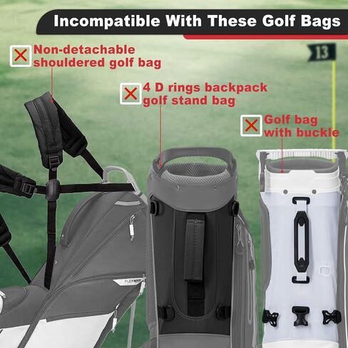 BIG TEETH Golf Bag Straps Swivel Backpack Straps Golf Bag Double Strap, Backpack Straps Replacement Adjustable Bag Strap in Saudi Arabia