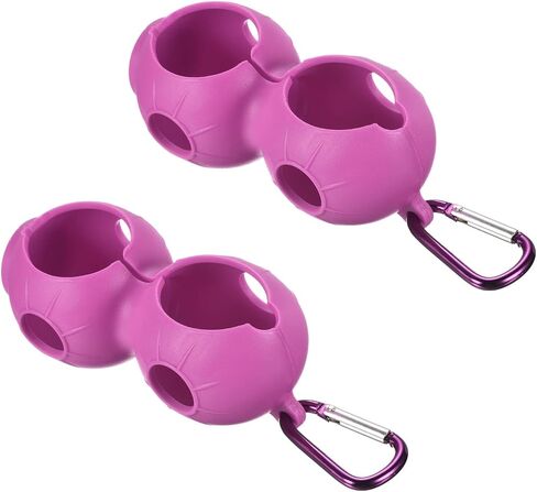 PATIKIL Golf Ball Holder, Pack Silicone Balls Carrier Protective Portable Sleeve with Buckle for Golf Bag Belt in Saudi Arabia