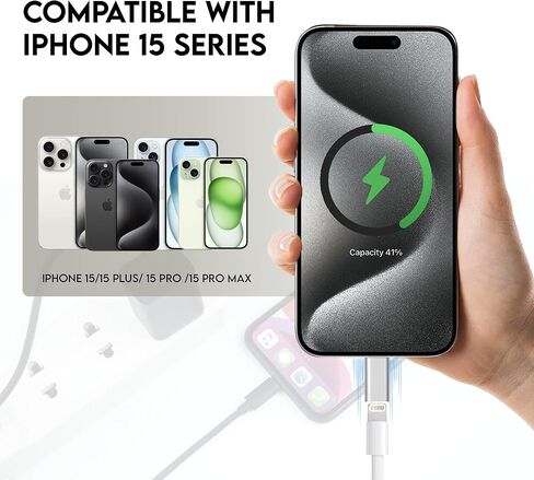 3 Pack Lightning to USB-C Adapter, Charging Compatible with iPhone 15, iPad Pro/Air/Mini, MacBook and More USB C Devices, Supports Data Transmission [Not Designed for OTG/iPad Pencil] in Kuwait