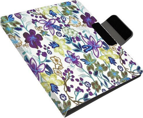 Padfolio Ring Binder with Expanded Document Bag, Flower Texture PU Leather Organizer Portfolio with 3-Ring Binder and Clipboard (Red) in Saudi Arabia