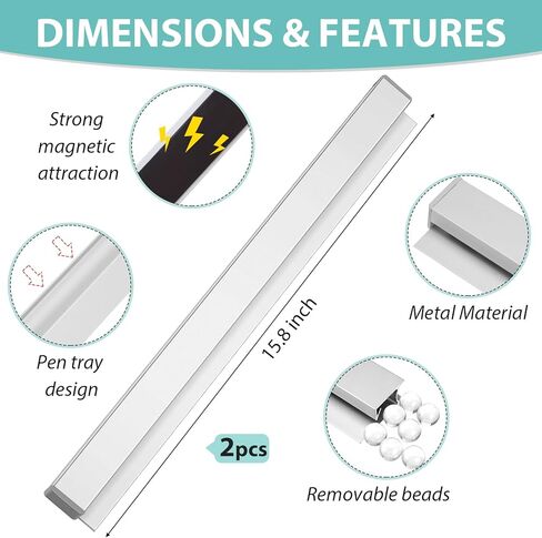 مجموعة حامل التذاكر 4 قطع من Blulu تتضمن 2 رف فحص منزلق من الألومنيوم المغناطيسي الفضي و2 حامل إيصالات من الفولاذ المقاوم للصدأ ومثبت تذكرة مدببة للمطبخ والمكتب والمقاهي ومنظم ملاحظات البار in Kuwait