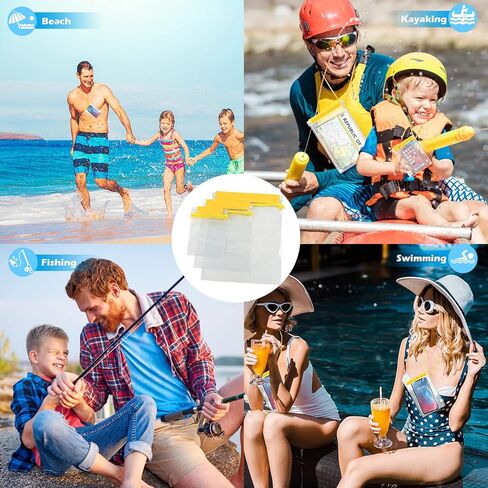 حقائب ميتوري شفافة مقاومة للماء وحقائب جافة للكاميرا وخرائط الهاتف المحمول وحامل مستندات الكاياك، 3 قطع من البلاستيك المقاوم للماء وحقيبة مستندات وحقائب أدوات للسفر وركوب القوارب والسباحة (أسود) in Kuwait