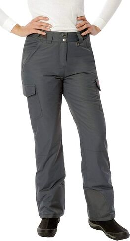 Arctix Women's Snow Sports Insulated Cargo Pants, Steel, Large in Saudi Arabia
