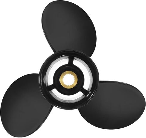 MiBarco 14.3 x 21 | 3817469 ترقية مروحة القارب المصنوعة من الألومنيوم تناسب فولفو Penta SX Drive جميع الموديلات محركات 130-300 HP 3 شفرات 19 أسنان خدد، RH in Kuwait