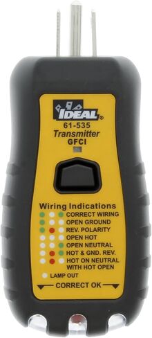 IDEAL INDUSTRIES INC. 61-535 Digital Circuit Breaker Finder with Digital Receiver and GFCI Circuit Tester in Saudi Arabia