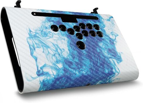 Carbon Fiber Gaming Skin Compatible with Victrix Pro FS-12 - Vibrant Smoke - Premium 3M Vinyl Protective Wrap Decal Cover - Easy to Apply | Crafted in The USA by MightySkins in Saudi Arabia