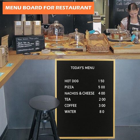 لوحة رسائل كبيرة جدًا - إطار خشبي وإطار خشبي مقاس 60.96 سم × 76.2 سم، لوحة رسائل قابلة للتغيير، لوحة رسائل لقائمة الرسائل للمطعم، الزفاف، الحفلات، إعلان الطفل in Kuwait