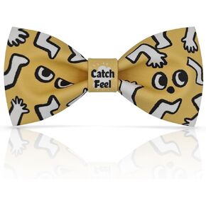 Fun Bow Ties for Men Original Design Print Funny Patterned Particular Fantasy Theme Motif Pre-Tied Bowties for Party