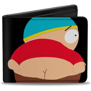 Comedy Central Wallet, Bifold, South Park Cartman Mooning Pose and Logo, Vegan Leather