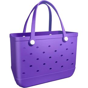 TOTE BAG X-LARGE Beach Bag Rubber Tote Bag - Waterproof Travel Bag for Women Washable Tote Bag Handbag for Sports.