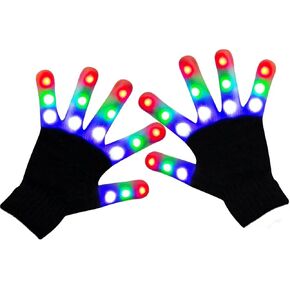 Cool Toys for Kids Light Up LED Gloves for Kids - Perfect for Stocking Stuffers, Easter, Halloween, Christmas, and Birthday Parties…
