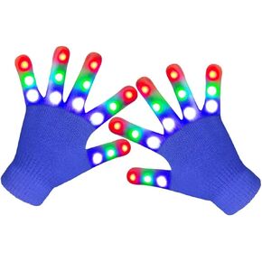 Cool Toys for Kids Age 3-14 Years Old LED Light Up Gloves for Boys Girls Easter Halloween Christmas Gifts