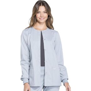 Snap Front Scrub Jackets for Women, Workwear Professionals Soft Stretch WW340
