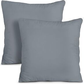 Utopia Bedding Throw Pillows Insert (Pack of 2, White) - 18 x 18 Inches Bed and Couch Pillows - Indoor Decorative Pillows