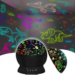 Dinosaur Toys for 3-9 Year Old Boys,Dino Projection Kids Toys for 3-8 Year Olds Boys 2 in 1 Car Toy for 3-10 Year Olds Boys,Christmas Xmax Stocking Stuffers Gifts for 6-10 Year Olds Kids Toddler Toys