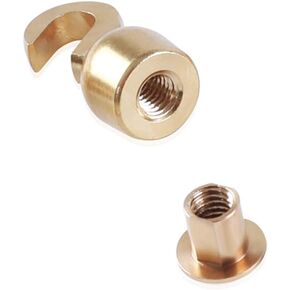 for Grandfather Clock Weight Shell Hook and Nut Set of 1 Older Style-4 mm Thread (1 PCS Shell Hook and Nut)
