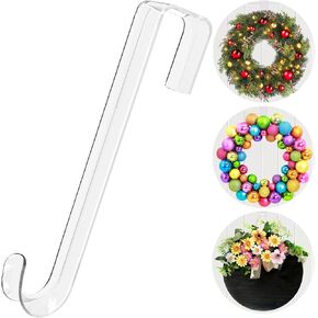 15 in Wreath-Hangers for Front Door,2 Pack Easter Christmas Halloween Decorations Fall Door Welcome Sign for Front Door Inside Outside Over The Door Hooks Organizer Home Décor