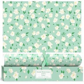 SCENTORINI 15 Sheets Drawer Liners for Dresser, Linen Scented Drawer Liners, Drawer Paper Liner 14.3x19.5 Inch, for Fragrant Drawer Liners for Home Shelf Closet