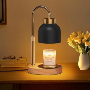 Candle Warmer Lamp with 2 Bulbs, Candle Warmer with Dimmer Adjustable Height,Mothers Day Gifts,Electric Wax Warmer Vintage Home Decor,2/4/8H Timer