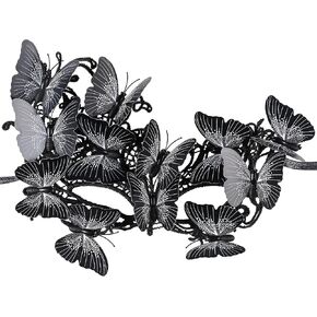 Halloween Butterfly Masquerade Mask - 1920s Vintage Antique Masks for Renaissance Cosplay Elf Masquerade Prom