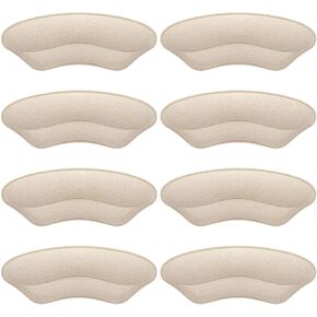 Premium Heel Pads Inserts Grips, Back of Heel Protectors Cushions Liner Prevent Too Big Shoe from Shoe Slipping,Blisters,Filler for Loose Shoe Fit for Men Women (Black)