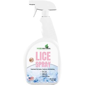Lice Spray for Home, Furniture, Bedding - Natural Treatment for Head Lice - Family Friendly and pet Safe - Stain and Scent Free- Gallon Spray