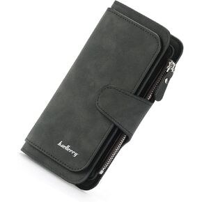 RFID Blocking Womens Wallet Large Capacity Leather Phone Credit Card Holder for Women Organizer Purse