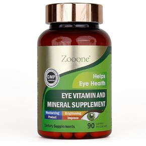 zooone- Lutein Eye Vitamins Supplement for Macular Health and Dry Eye, Contains Lutein, Zinc, Vitamins C/E & Zeaxanthin to Support Eye Health, 90 Tablets