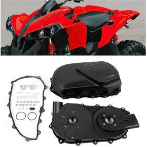 KUAFU Inner & Outer Clutch Cover Compatible with 2006-2014 Can-Am Outlander Renegade 500 650 800 800R 1000 Bombardier Outlander 650 800 Black
