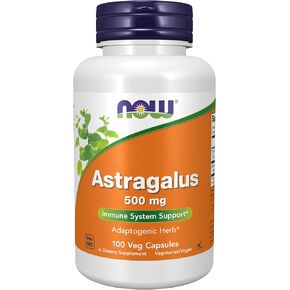 NOW Supplements, Astragalus (Astragalus membranaceus) 500 mg, Immune System Support*, 100 Capsules