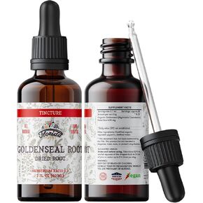 Goldenseal Root Tincture, Organic Goldenseal Extract (Hydrastis Canadensis) Health Supplement, 2 oz, 680 mg