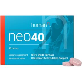 humanN Neo40 Daily Heart & Blood Circulation Supplements to Boost Nitric Oxide - Supports Blood Pressure - from Maker of SuperBeets -Includes 30 Dissolvable Tablets - Tasty Fruity Flavor