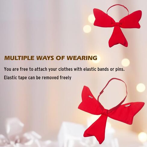 Red Bow Tie Party Favors Novelty Adjustable Bowtie Cat Ear Headband Halloween Costume Accessory for Men Women in Saudi Arabia