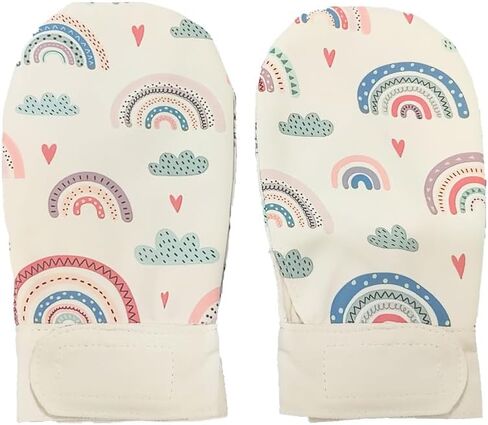 Waterproof Sensory Chewing Gloves Autism Gloves ADHD Down Syndrome Sensory Gloves Boys and Girls Anti-Bite Gloves Prevent Finger Biting (Cartoon 2) in Kuwait