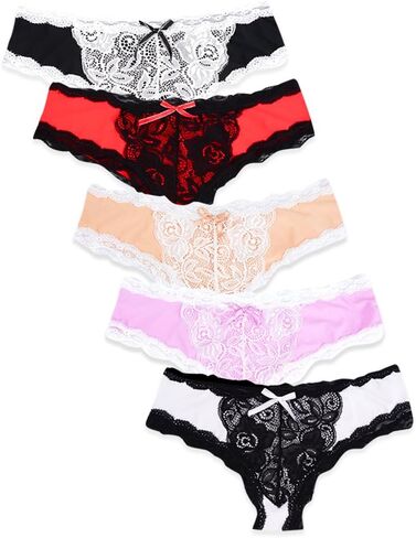 Women's Lace Underwear Sexy Soft Hipster Panties Comfort Bikini Underwear for Ladies in Saudi Arabia