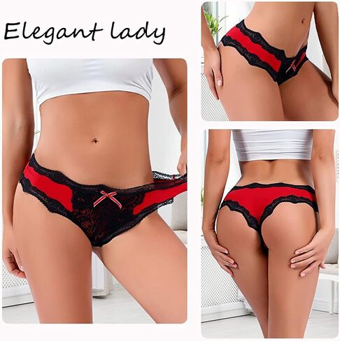Women's Lace Underwear Sexy Soft Hipster Panties Comfort Bikini Underwear for Ladies in Saudi Arabia