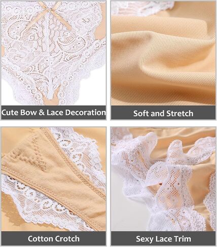 Women's Lace Underwear Sexy Soft Hipster Panties Comfort Bikini Underwear for Ladies in Saudi Arabia