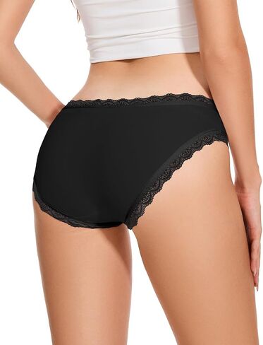 Aueyan Christmas Underwear Holiday Panties for Women with Lace Trim Funny Printed Underpants in Kuwait