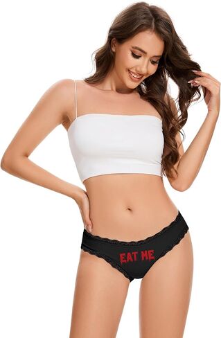Aueyan Christmas Underwear Holiday Panties for Women with Lace Trim Funny Printed Underpants in Kuwait
