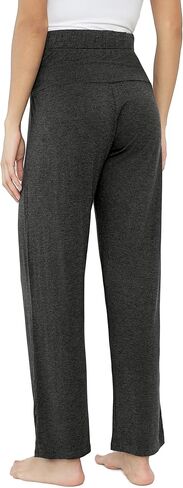 Joyaria Maternity Pants Summer Pregnancy Pants Wide Leg for Work Loose Lounge Pants Over The Belly Stretchy Sweatpants in Kuwait