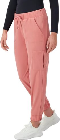 Hanes Women's Scrubs Cargo Joggers, Healthcare Scrub Joggers for Women, Moisture Wicking in Saudi Arabia