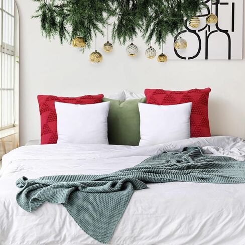 Utopia Bedding Throw Pillows Insert (Pack of 2, White) - 18 x 18 Inches Bed and Couch Pillows - Indoor Decorative Pillows in Saudi Arabia