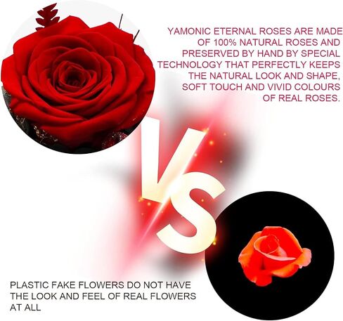 Yamonic Mom Birthday Gifts for Mom, Angel Figurines with Real Rose Gifts for Her Mom Grandma,Preserved Flowers Rose Angel Figurines for Mothers Day Christmas Anniversary Birthday Gifts for Her (Red) in Saudi Arabia
